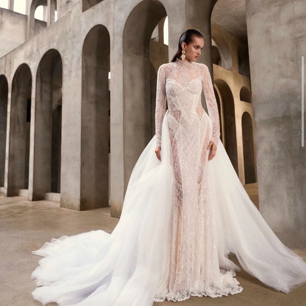 Galia Lahav Mariposa Overskirt - Picture 3 of 11